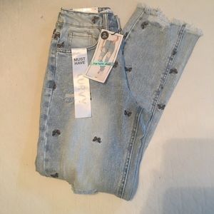 Butterfly High Rise Mom Jeans